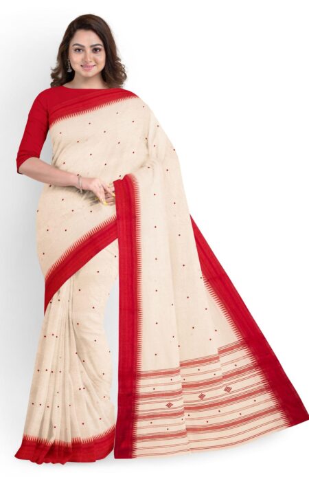 Handwoven Dhaniakhali Cotton Saree