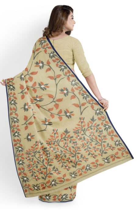 Cotton Jamdani saree - Image 3