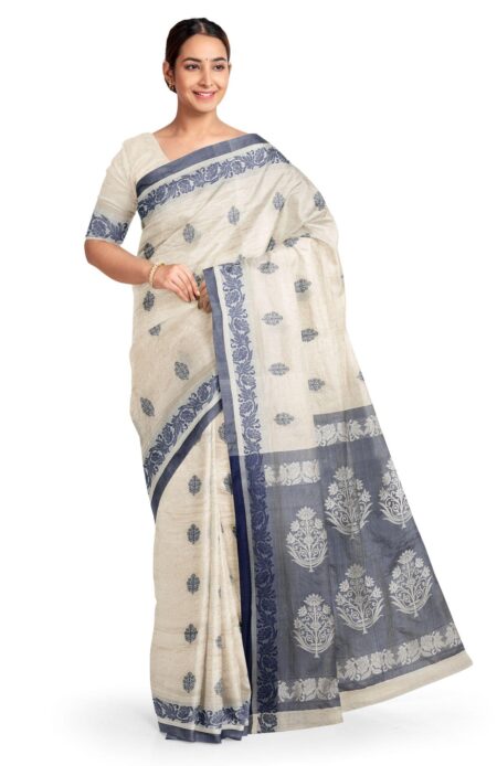 Handwoven Tussar Silk Saree