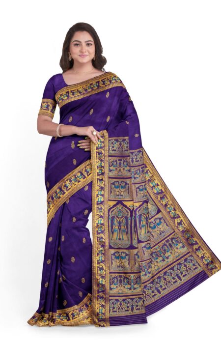 Baluchari Silk Saree Blue