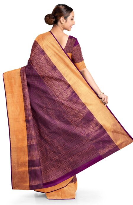 Handwoven Silk Saree - Image 3