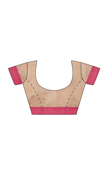Handwoven Matka Silk Jamdani Saree - Image 4