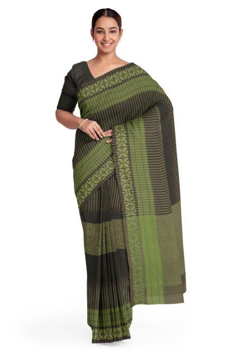 Handwoven Mercerised Cotton Saree