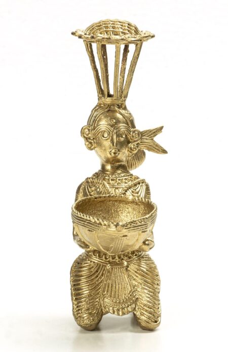 Dokra Diya & Incense Stick Holder