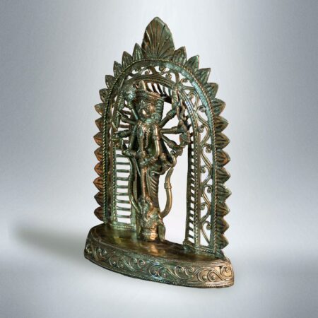 Dokra Home Decor - Goddess Singhabahini - Image 3