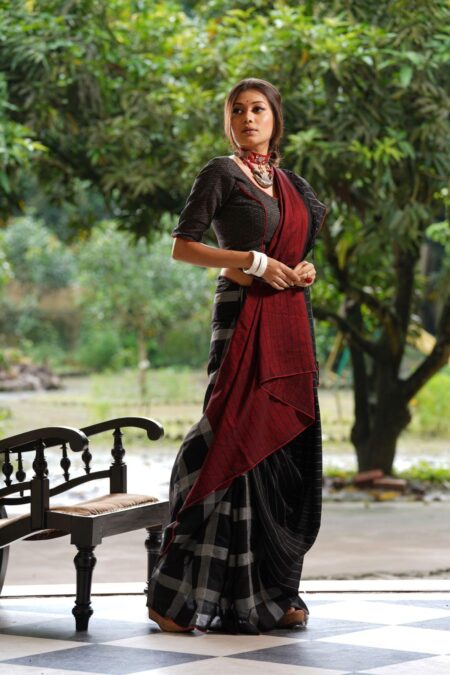 Tangail Cotton-Silk 7-Yard Saree