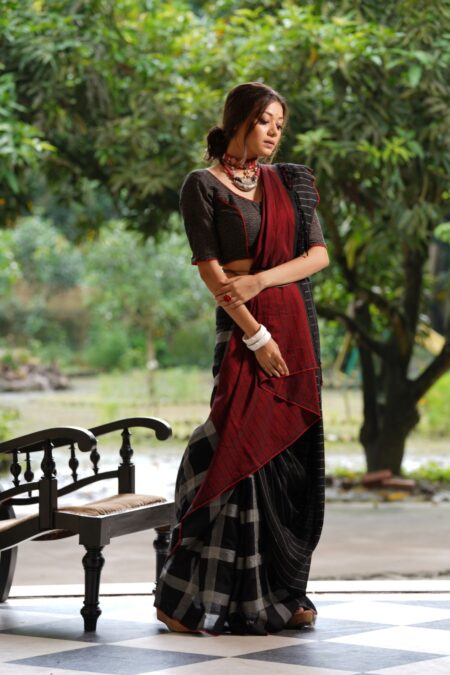 Tangail Cotton-Silk 7-Yard Saree - Image 2