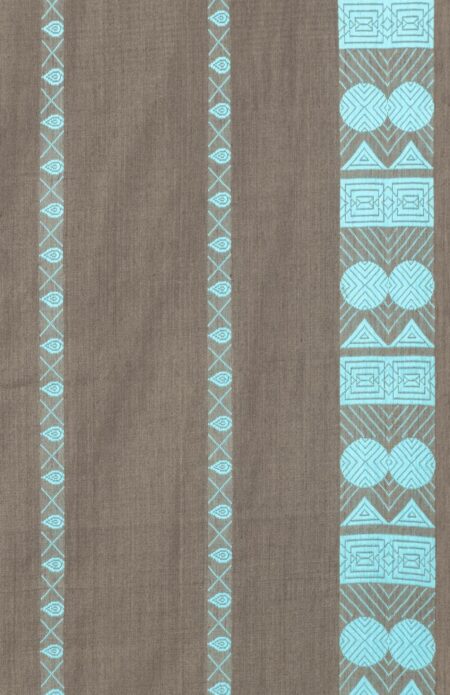Handloom Cotton Silk Saree Grey - Image 4