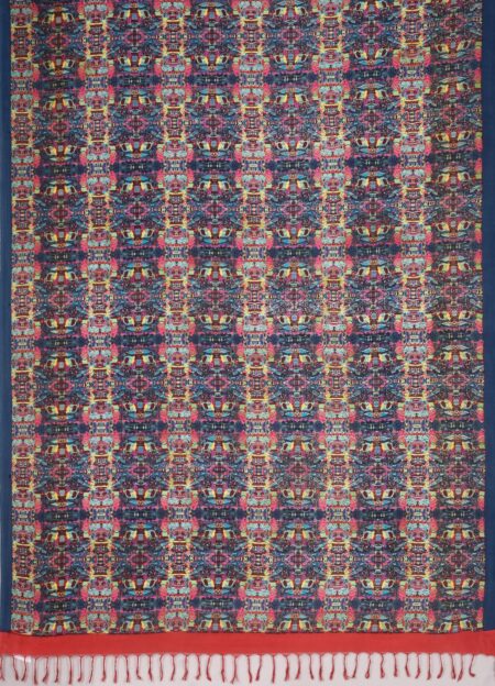 Printed Cotton Saree - Image 4
