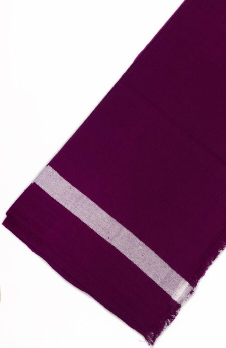 Handwoven Purple Cotton Gamchha - Image 2