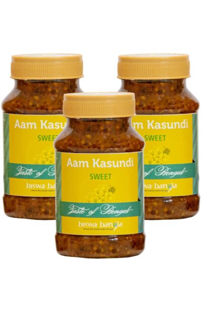 Aam Kasundi (Mango-Mustard Sauce) - Sweet - Pack of 6 (100g each)