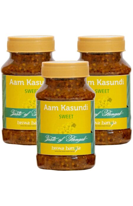 Aam Kasundi (Mango-Mustard Sauce) - Sweet - Pack of 3 (100g each)