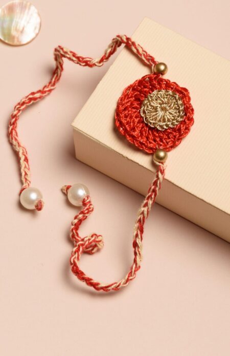 Crochet Rakhi Round Multi