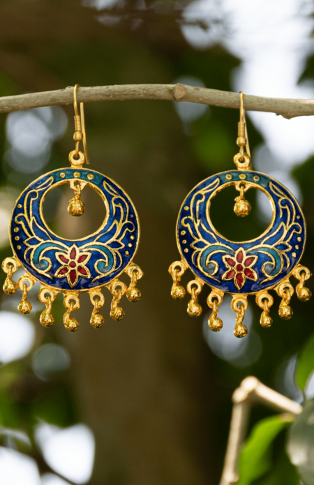Earring with Mina work