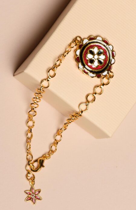 Enamel Rakhi Round Multi
