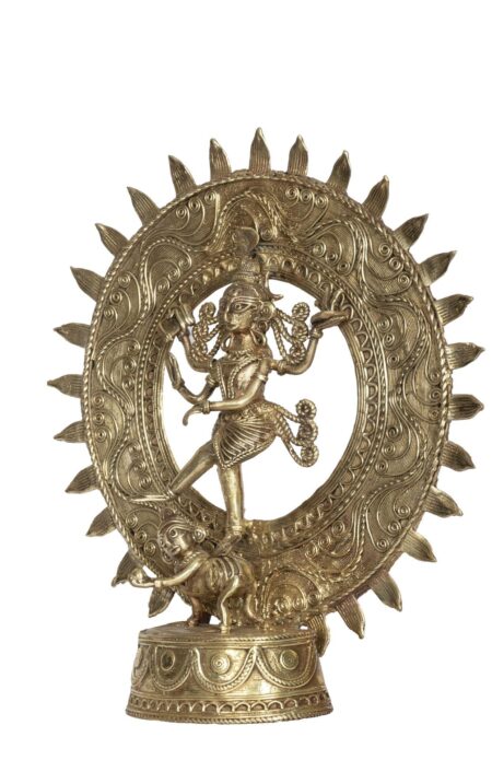 Dokra table-top Natraj - 9inch - Image 2