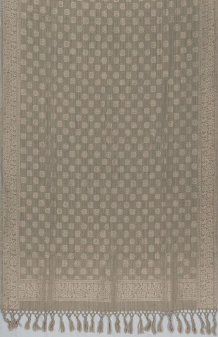 Handwoven Matka Jamdani Woolen Shawl - Image 2