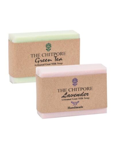 Set of 2 Goat Milk Soaps - Lavender & Green Tea (100g each)