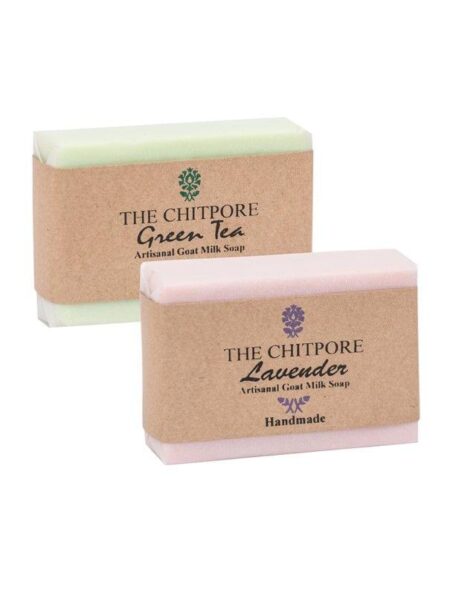 Set of 2 Goat Milk Soaps - Lavender & Green Tea (100g each)