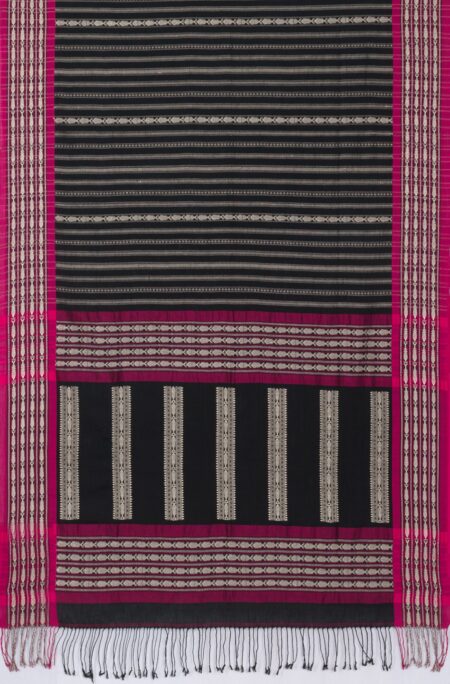 Handwoven Mercerised Cotton Saree - Image 4