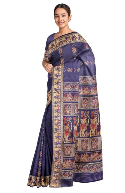 Baluchari Silk Saree - Blue
