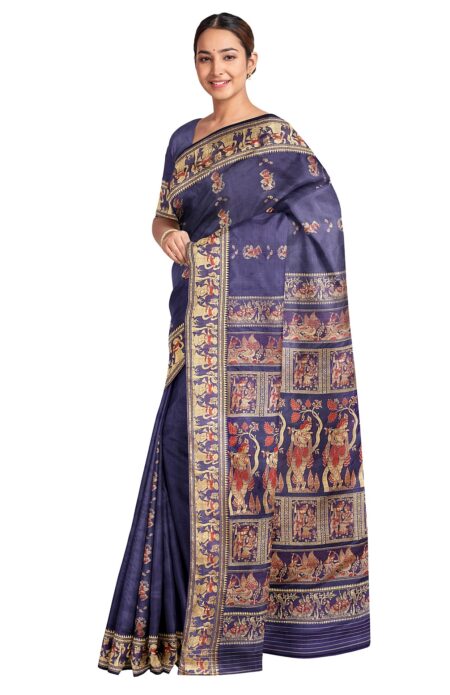 Baluchari Silk Saree - Blue