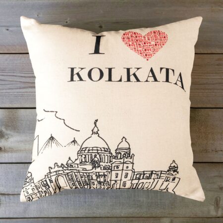 Victoria Memorial-Printed Cotton Cushion Cover - Image 2