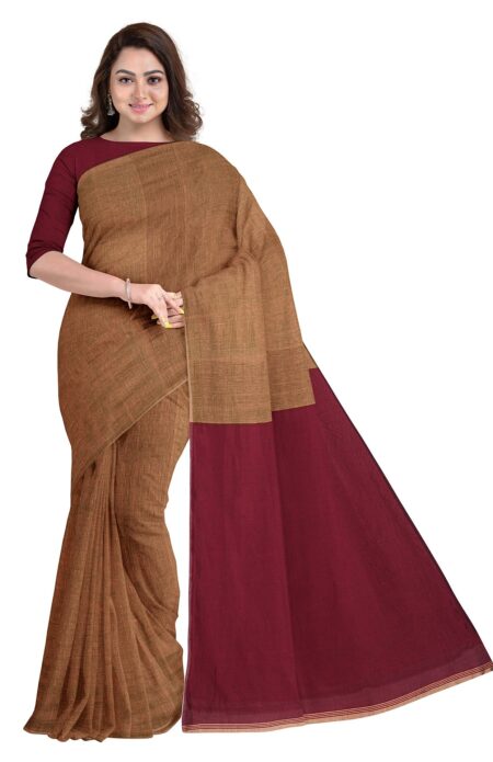 Handwoven Mercerised Cotton Saree
