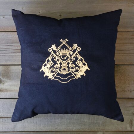 Embroidered Velvet Cushion Cover - Image 2