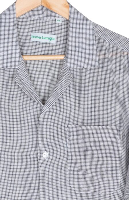 Checkered Cotton Half Sleeve Shirt - Image 2