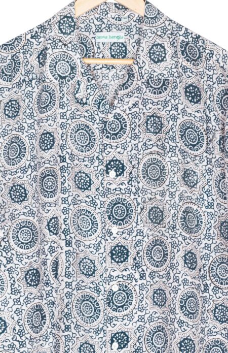Printed Cotton Half Sleeve Shirt - Image 2