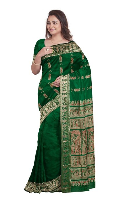 Baluchari Silk Saree with Zari Mina Work