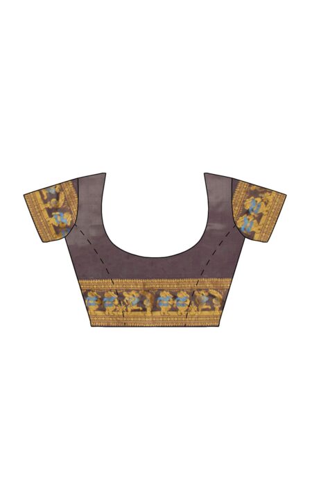 Baluchari Saree with Mina work - Image 4