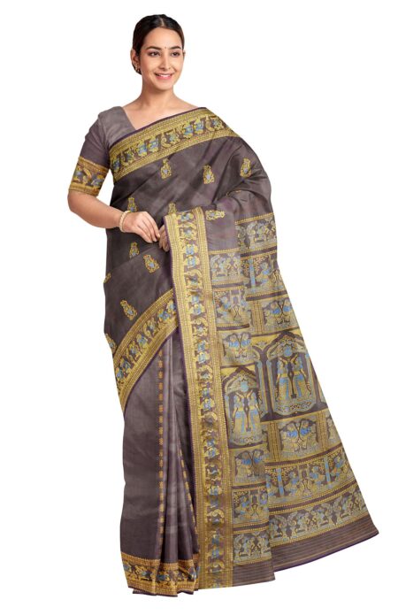 Baluchari Saree with Mina work - Image 2