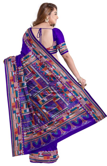 Kantha Silk Saree - Image 2