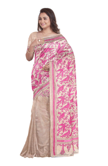 Kantha Silk Saree - Image 2