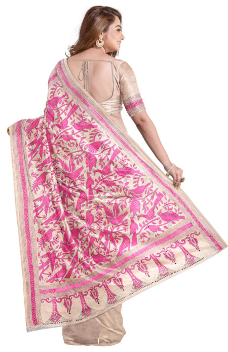 Kantha Silk Saree - Image 6