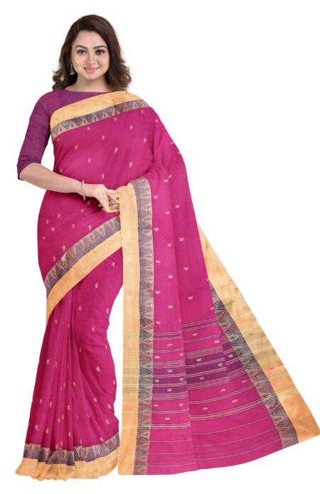 Handwoven Dhaniakhali Cotton Saree