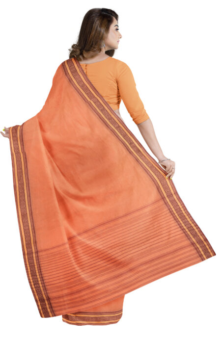 Handwoven Dhaniakhali Cotton Saree - Image 3