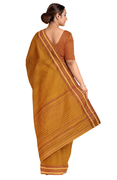 Handwoven Dhaniakhali Cotton Saree - Image 2