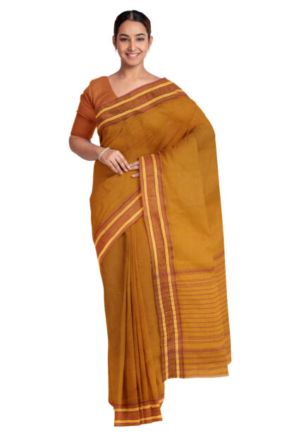 Handwoven Dhaniakhali Cotton Saree