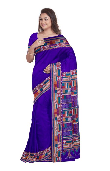 Kantha Silk Saree - Image 5