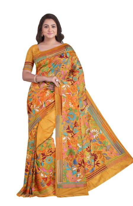 Kantha Silk Saree