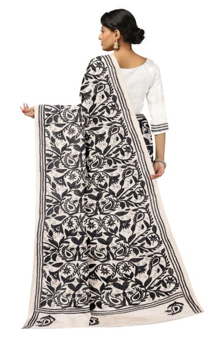 Kantha Silk Saree - Image 3
