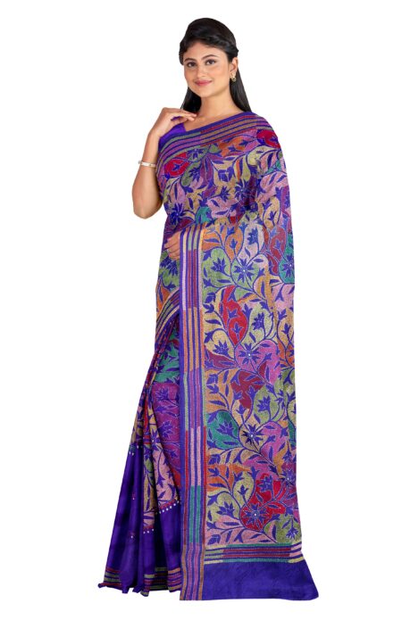 Kantha Silk Saree