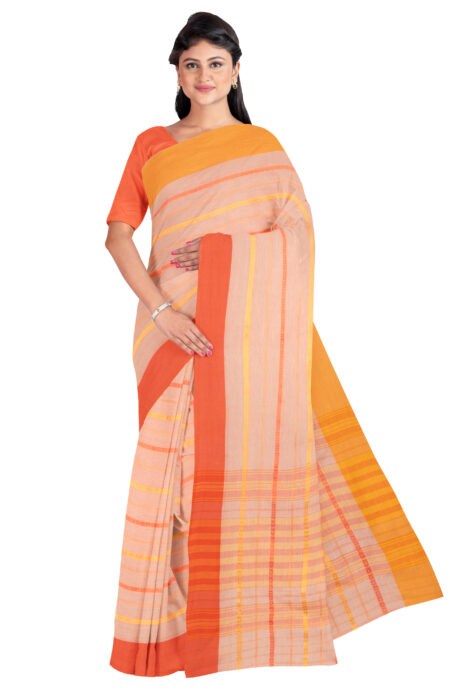 Handwoven Dhaniakhali Cotton Saree