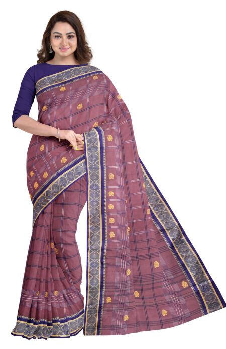 Handwoven Dhaniakhali Cotton Saree