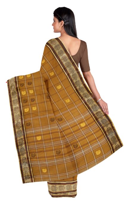 Handwoven Dhaniakhali Cotton Saree - Image 2