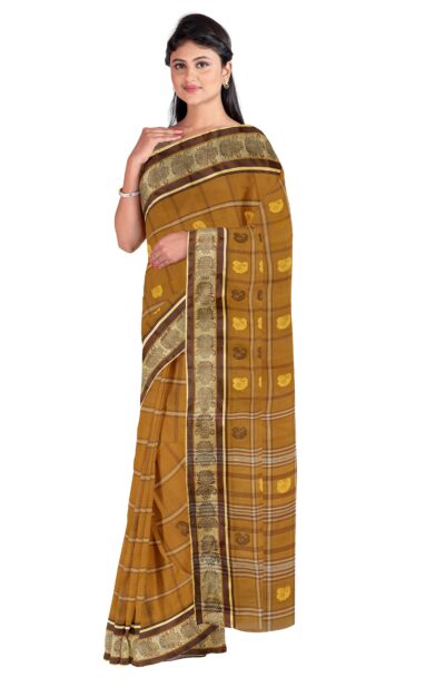 Handwoven Dhaniakhali Cotton Saree