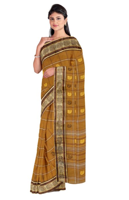 Handwoven Dhaniakhali Cotton Saree